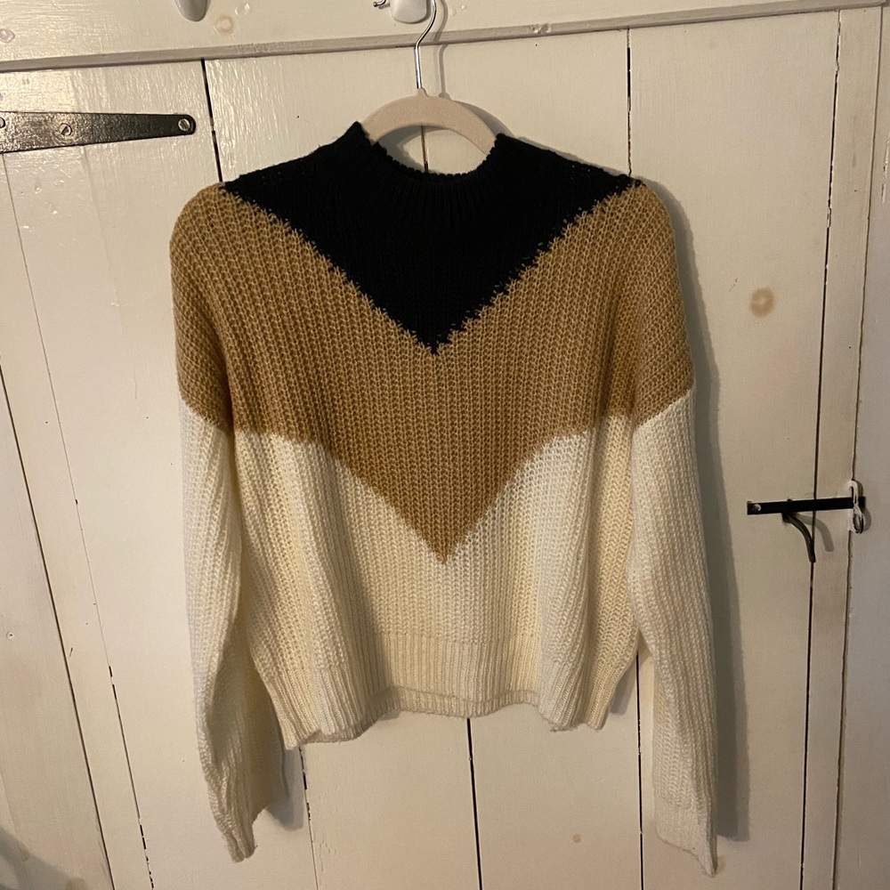 forever 21 color block sweater